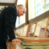 Indiana senator Frank Mrvan, takes a look at Mr. Tom Clark’s, Social Studies, display. He also shared a speech at the opening ceremony before the walk.