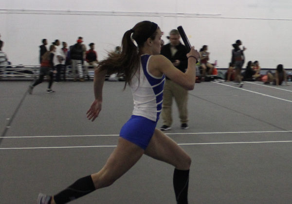 Daniela Zubic (11) is the third leg in the 4x400 relay. Zubic has been in track since middle school.