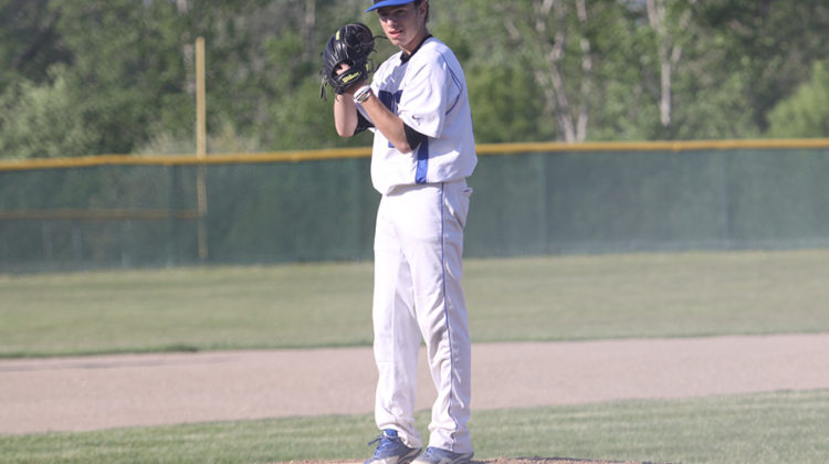 Maxwell Born (10) stares at pitcher Matthew Fundich (10) to make sure he throws the proper pitch. Born payed attention to Fundich’s signals to throw out the runners who were trying to steal bases.