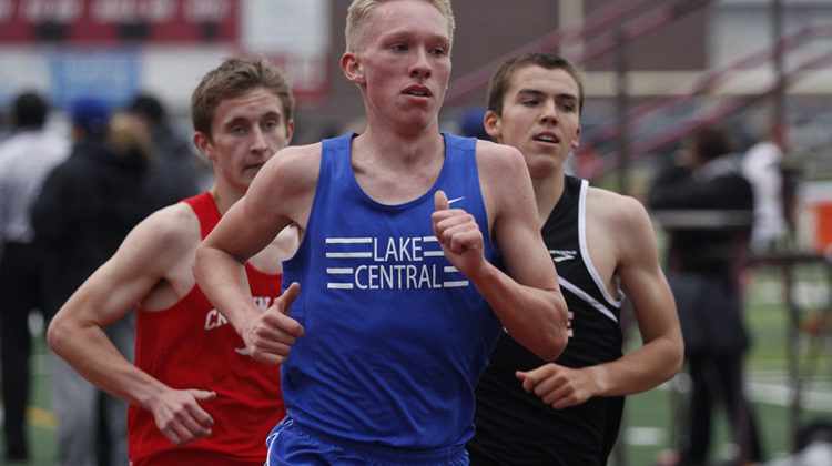 Joseph Copeland (11) paces the two-mile run. This was Copeland’s only event at DAC.