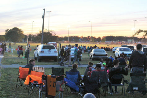 Locals gather at Rohrman Park. People of all ages attended the fireworks display.