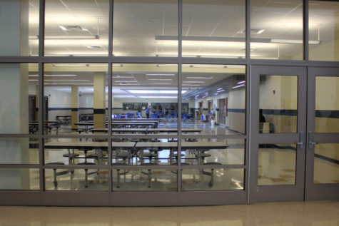 The north side cafeteria was shut down Monday during D lunch because of a sewage problem. Students had to sit in Main Street and the south side of the cafeteria to eat their lunch.